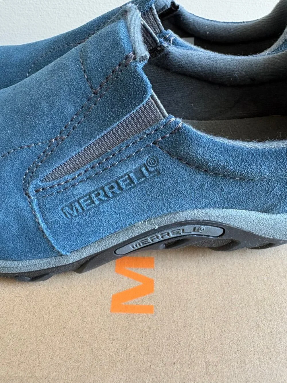 NEW in box, Merrell Jungle Mocs slip on for kids, size 1